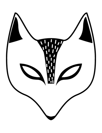 Free Kid's Halloween Mask - Fox Mask